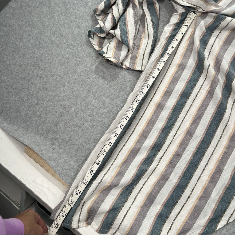 ONeill Strapless Romper Jumpsuit Women Size XL Striped Casual cover up resort - Picture 9 of 10